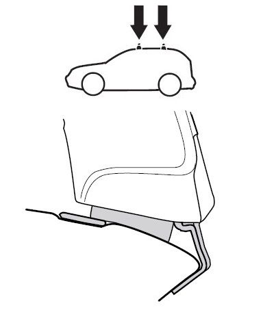 Fit Kit Thule 1049 for Mitsubishi Galant (mkVIII) 1996-2006; Proton Perdana (mkI) / Wira (mkI) 1993-2010 670:500 - Фото 2