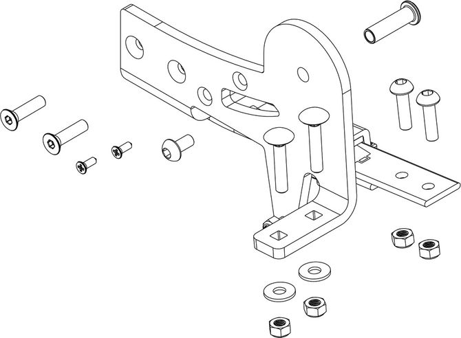 Right suspension assembly 40105323 (Chariot Cross) 670:500 - Фото