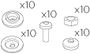 Fasteners (10 sets) 55169 (Approach)
