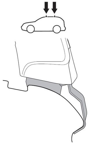 Монтажный комплект Thule 1478 для Hyundai Elantra (mkV)(универсал); i30 (mkI)(универсал) 2007-2012 670:500 - Фото 2