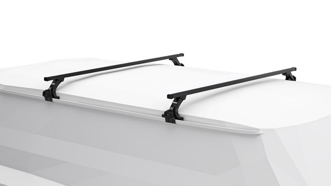 Rain gutters roof rack (15cm) Thule Squarebar Evo (1.35 m) 670:500 - Фото 2