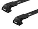 Flush rails roof rack Thule Edge Wingbar Black for Mitsubishi ASX (mkIII) 2010→; Citroen C4 Aircross (mkI); Peugeot 4008 (mkI) 2012-2017
