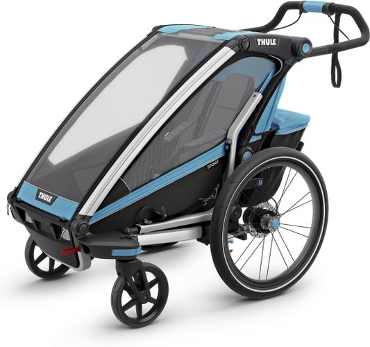 Дитяча коляска Thule Chariot Sport Single (Blue-Black) 670:500 - Фото 3
