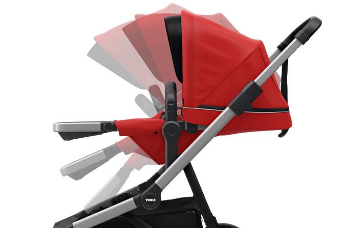 Детская коляска с люлькой Thule Sleek (Energy Red) 670:500 - Фото 6