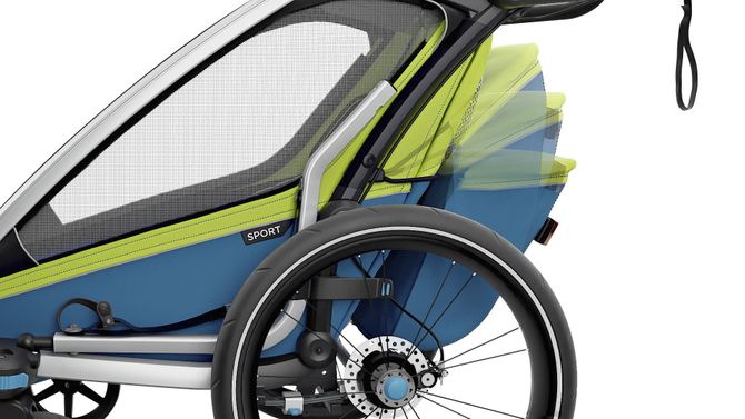 Дитяча коляска Thule Chariot Sport Single (Chartreuse-Mykonos) 670:500 - Фото 9
