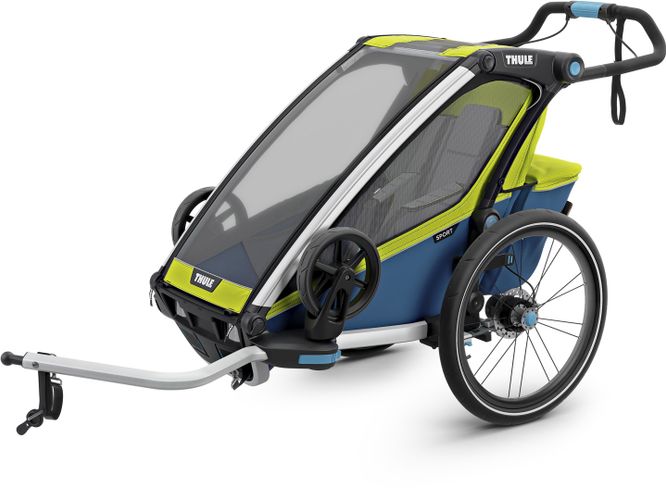 Дитяча коляска Thule Chariot Sport Single (Chartreuse-Mykonos) 10201014 670:500 - Фото