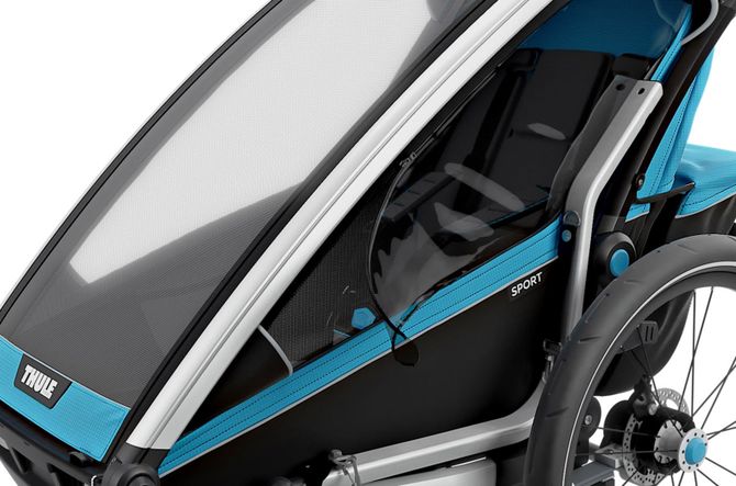 Дитяча коляска Thule Chariot Sport Single (Blue-Black) 670:500 - Фото 12