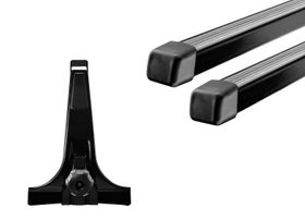 Rain gutters roof rack (28cm) Thule Squarebar (1.63 m)