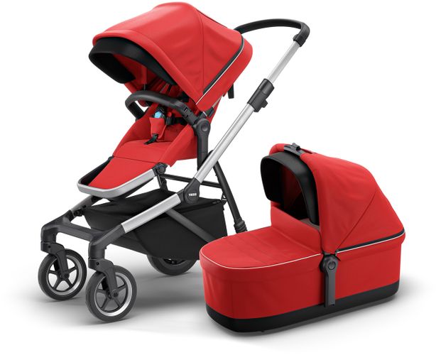 Дитяча коляска з люлькою Thule Sleek (Energy Red) 11000009 670:500 - Фото