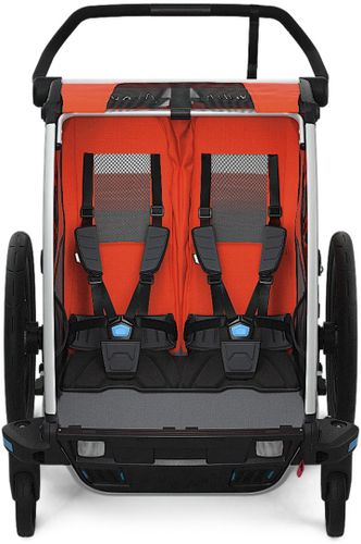 Дитяча коляска Thule Chariot Cross Double (Roarange-Dark Shadow) 10202014 670:500 - Фото 4