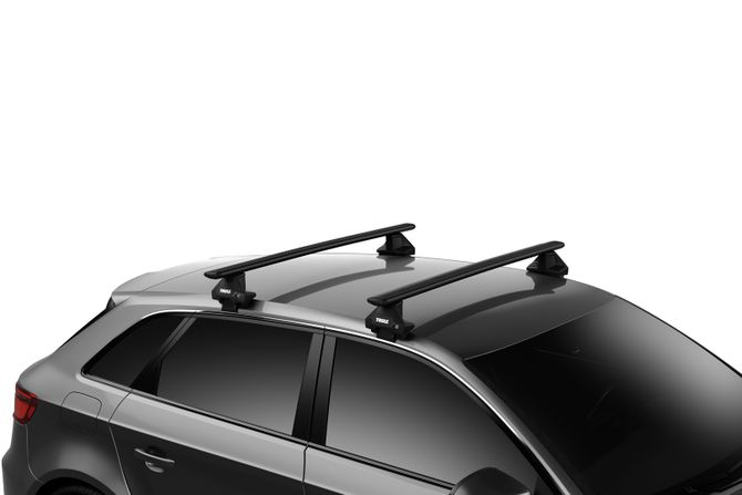 Багажник на гладкую крышу Thule Wingbar Evo Black для Nissan Navada (mkII)(D40) 2004-2020 670:500 - Фото 2