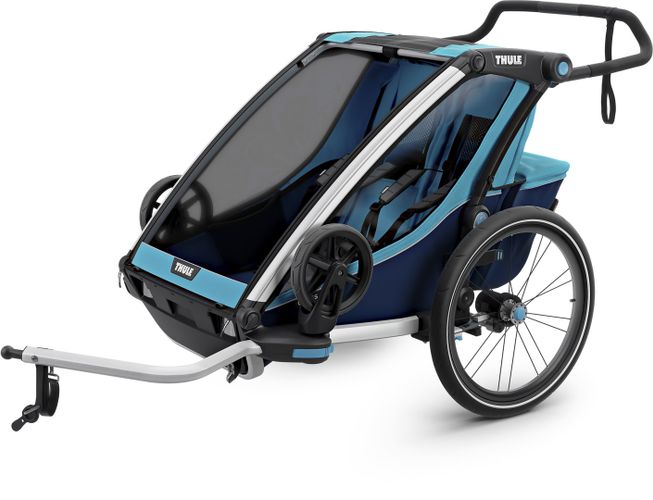 Детская коляска Thule Chariot Cross Double (Blue-Poseidon) 10202003 670:500 - Фото