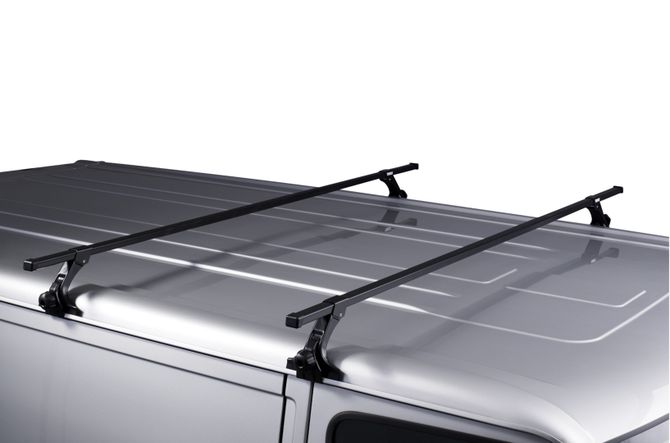 Rain gutters roof rack (15cm) Thule Squarebar for Chevrolet Express (mkI-mkII) 1996-2016 670:500 - Фото 2