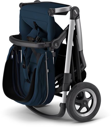 Детская коляска с люлькой Thule Sleek (Navy Blue) 670:500 - Фото 4