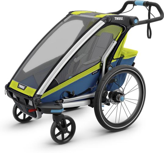 Дитяча коляска Thule Chariot Sport Single (Chartreuse-Mykonos) 670:500 - Фото 3