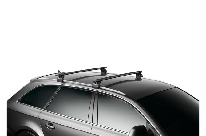 Багажник на інтегровані рейлінги Thule Wingbar Evo Rapid Black для Opel Vectra (mkIII)(С)(універсал) 2002-2008 / Signum (mkI) 2003-2008 / Zafira (mkII)(B) 2005-2006 670:500 - Фото 2