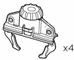 Система фіксації Thule FastClick (4 шт) 10746 (Touring)