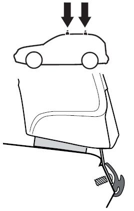 Монтажний комплект Thule 1299 для Ford Escort (mkV)(седан і хетчбек) 1990-1997 / Scorpio (mkI-mkII)(седан и хетчбек) 1985-1998; Peugeot 406 (mkI)(седан) 1996-2004 670:500 - Фото 2