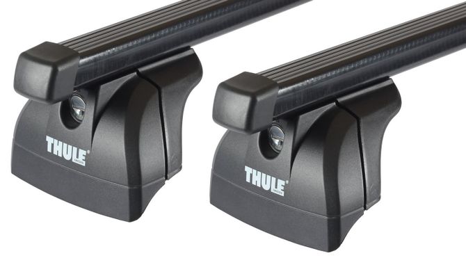 Flush rails roof rack Thule Squarebar for BMW X5 (F15; F85) 2013-2018 670:500 - Фото