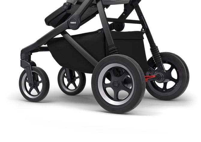 Детская коляска с люлькой Thule Sleek (Black/Grey Melange) 670:500 - Фото 11