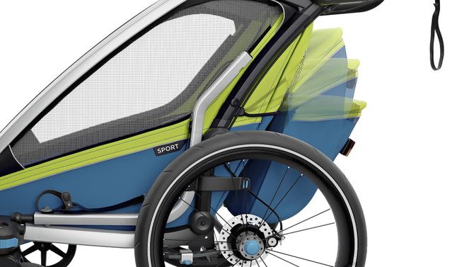 Дитяча коляска Thule Chariot Sport Double (Chartreuse-Mykonos) 10201004 670:500 - Фото 9