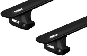 Багажник в штатні місця у рейлінгах Thule Wingbar Evo Black для Audi Q7/SQ7 (mkII) 2015→