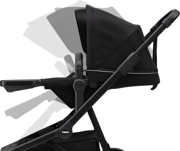 Stroller with bassinet Thule Sleek (Midnight Black on Black) 670:500 - Фото 6