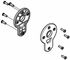 Axle hub cover plates (4 hole) 40105370 (Chariot Cab 2, Chariot Cross, Chariot Lite 2)
