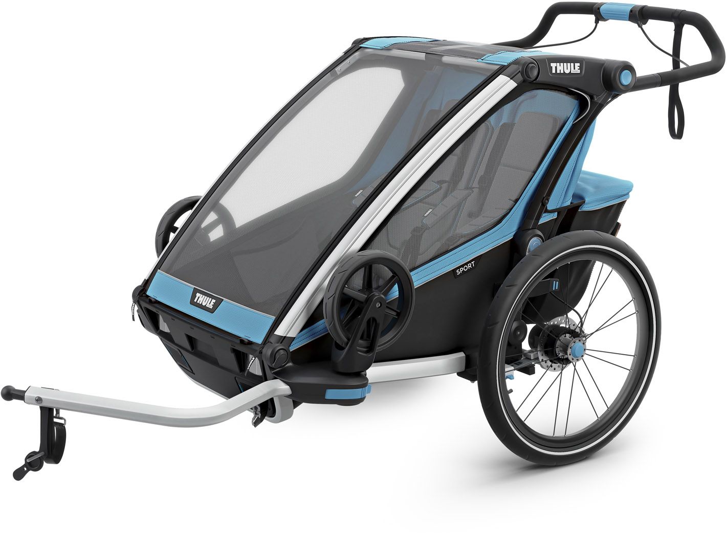Детская коляска Thule Chariot Sport Double (Blue-Black) 10201015