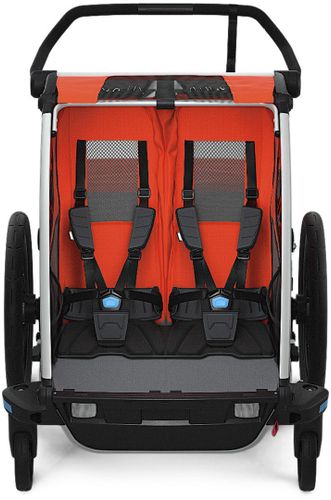 Дитяча коляска Thule Chariot Cross Double (Roarange-Dark Shadow) 10202004 670:500 - Фото 4