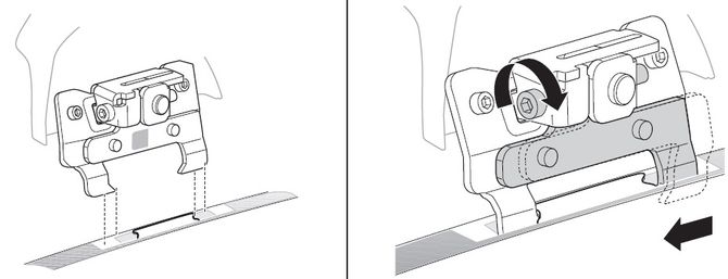 Монтажний комплект Thule 3007 для Volkswagen Polo (mkIII)(хетчбек) 1994-2002 / Caddy (mkII); Seat Inca (mkI) 1995-2004 670:500 - Фото 2