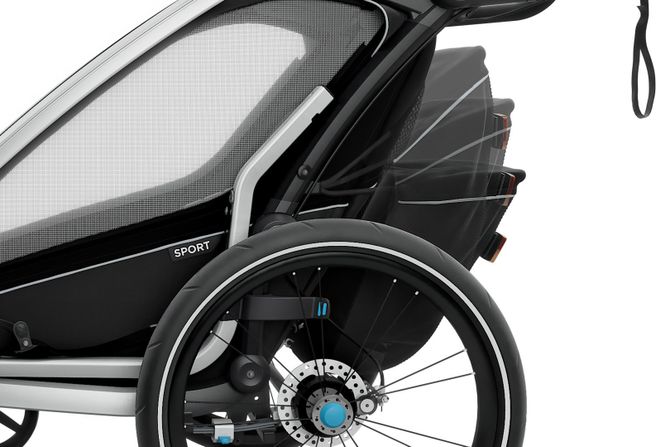 Дитяча коляска Thule Chariot Sport Double (Black) 10201012 670:500 - Фото 11