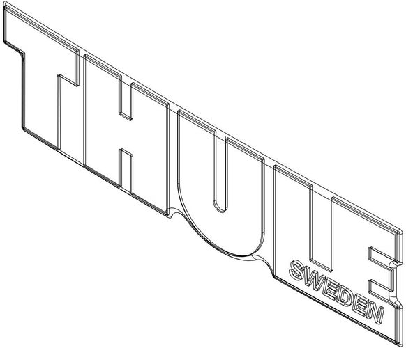 Sticker Thule black 14713 (Touring, Dynamic, Excellence) 670:500 - Фото