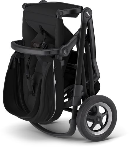 Детская коляска с люлькой Thule Sleek (Midnight Black on Black) 670:500 - Фото 4