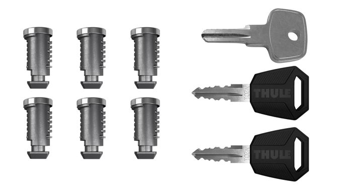 Set of locks (6pcs) Thule One-Key System 4506 670:500 - Фото