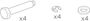 Bolt, Spring Washer and Snap Ring (4 sets) 54872 (Approach)