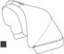 Bass canopy fabric (Shadow Grey) 54040 (Sleek Bassinet)
