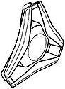 Колпачок оранжевый (60мм) 54493 (Subterra Carry-On Spinner, Subterra Spinner)