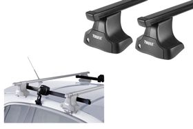 Naked roof rack Thule Squarebar for Mini Cooper (mkI-mkII)(R50; R53; R56)(3 door) 2002-2013