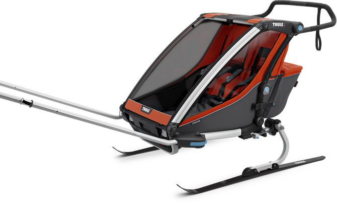 Дитяча коляска Thule Chariot Cross Double (Roarange-Dark Shadow) 10202014 670:500 - Фото 8