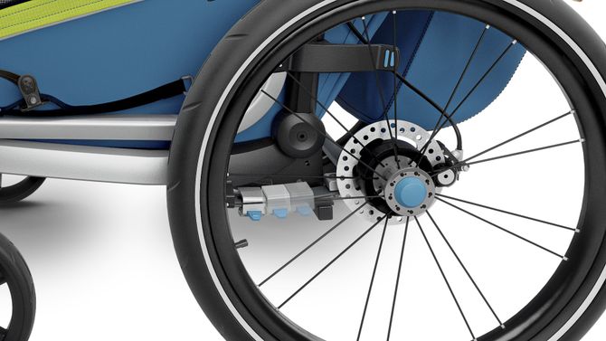 Дитяча коляска Thule Chariot Sport Double (Chartreuse-Mykonos) 10201004 670:500 - Фото 8