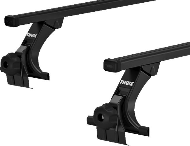 Rain gutters roof rack (15cm) Thule Squarebar Evo (1.35 m) 670:500 - Фото