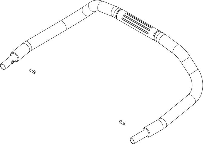 Handlebar assembly single 40105368 (Chariot 1) 670:500 - Фото