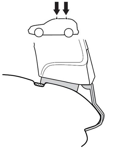 Fit Kit Thule 1110 for Mazda 323 (mkVIII)(BJ) 1998-2003 670:500 - Фото 2