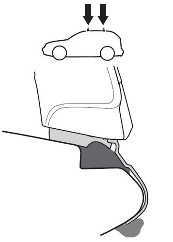 Fit Kit Thule 1040 for Ford Galaxy (mkI); Seat Alhambre (mkI); Volkswagen Sharan (mkI) 1995-2000 670:500 - Фото 2