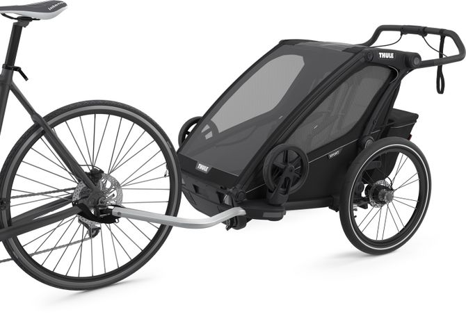 Детская коляска Thule Chariot Sport Double (Black on Black) 670:500 - Фото 2