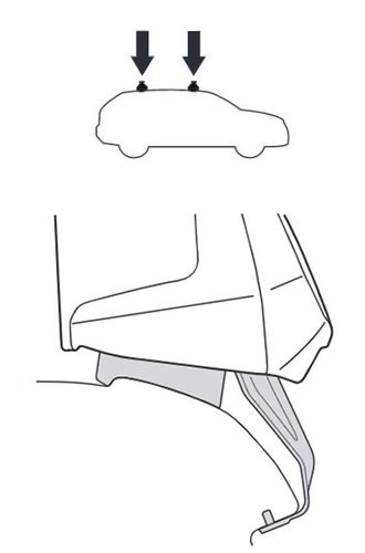 Монтажний комплект Thule 145025 для Ford S-Max (mkII) 2015-2023 670:500 - Фото 2