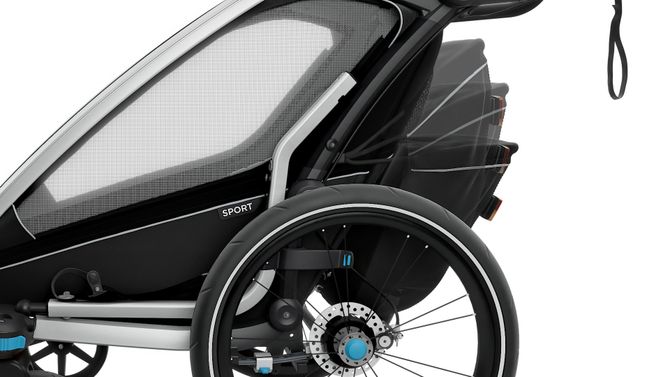 Дитяча коляска Thule Chariot Sport Single (Black) 670:500 - Фото 11