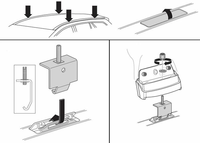 Fit Kit Thule 3156 for Suzuki Baleno (hatchback)(mkIV) 2016→ 670:500 - Фото 2