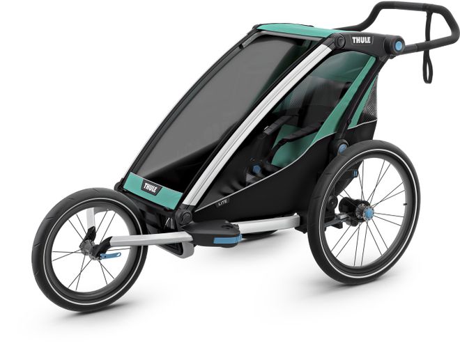 Дитяча коляска Thule Chariot Lite 1 (Blue Grass-Black) 670:500 - Фото 8